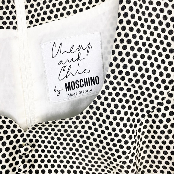 Vintage Cheap & Chic by Moschino size 6 Two Piece Polka Dot Set - Picture 7 of 10